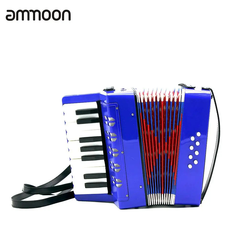 

High Quality Musical Toy 17-Key 8 Bass Mini Small Accordion Educational Musical Instrument Rhythm Band Toy for Kids Children