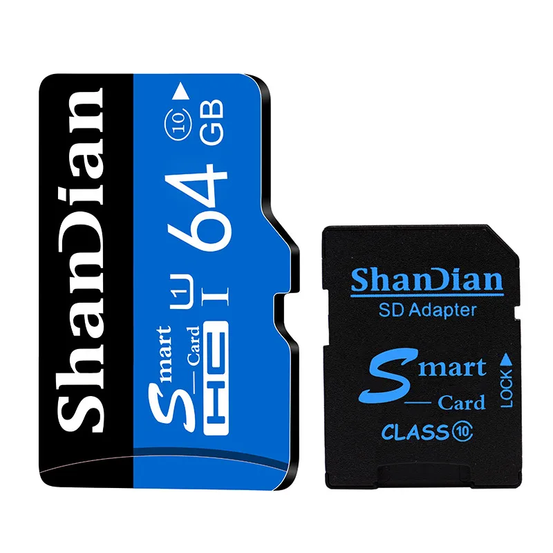 SHANDIAN реальная емкость карты памяти 8 ГБ/16 ГБ/32 ГБ/64 Гб/128 Гб класс 10 Micro SD карта - Емкость: 64 ГБ