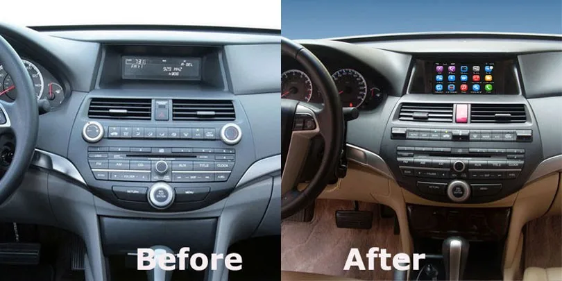 Excellent 8 inch Android 7.1 Capacitance Touch Screen Car Media Player for Honda Accord (2008-2012) GPS Navigation Bluetooth 2