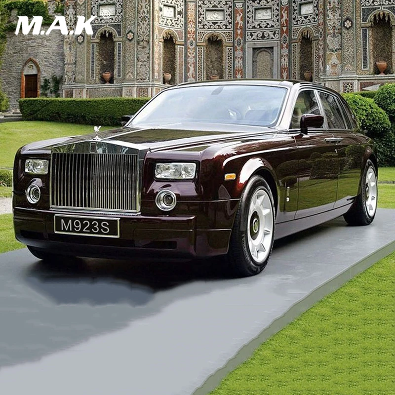 

Kids toys 1:24 diecast Alloy Rolls-Royce Phantom 1:24 Diecast Wine Red Model Car Collection mini model car toys W SOUND LIGHT