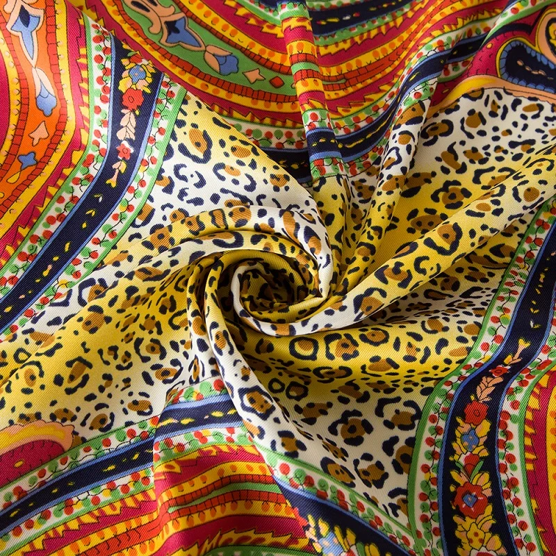 [POBING] шелковый шарф для женщин с рисунком кешью роскошный Европейский шейный платок квадратные шарфы женская бандана Офисная Женская повязка на голову