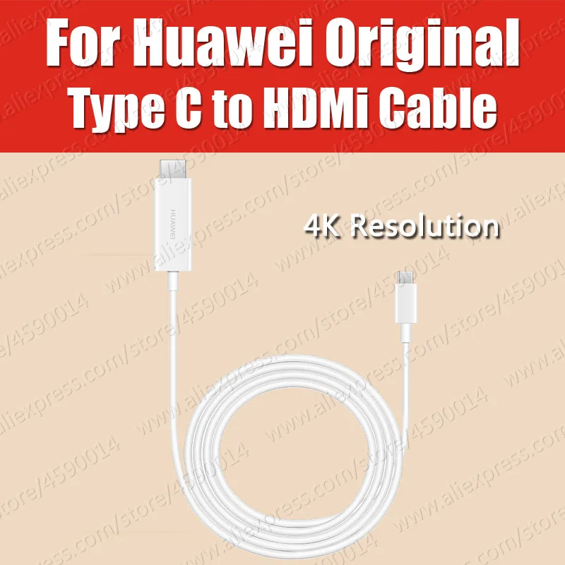 

4K 1.5M HUAWEI Original Easy Projection Cable Plug USB C Type C to HDMI Mate 20 Pro X RS Mate 10 Pro P20 Plus Note 10 Matebook