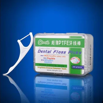

Dental floss Ultra high tensile bar (flat line) Plastic dental floss 40pc/bag