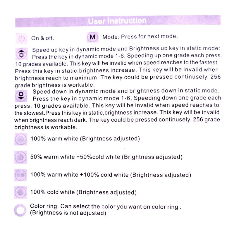 dual color dimmer 12v 13