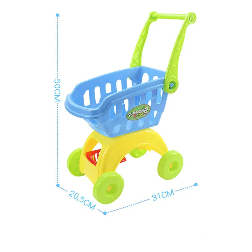 25 шт./компл. мини-Тележка для покупок корзину Развивающие игрушки для детей игрушечная домашняя кухня моделирование фрукты ролевые игры