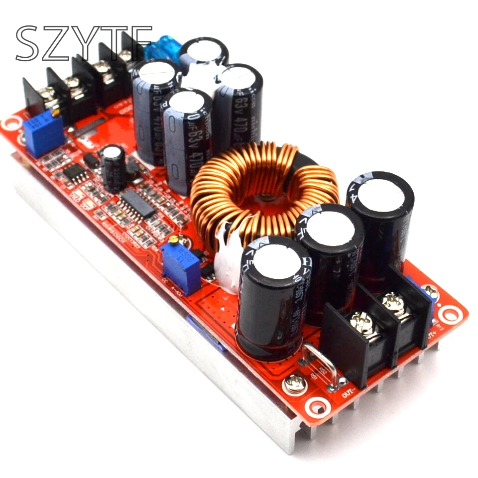 

New 1200W high power DC-DC boost constant voltage and constant current adjustable vehicle charging power supply module