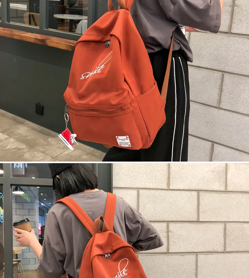 DCIMOR, изысканный женский рюкзак с вышивкой, женские водонепроницаемые нейлоновые рюкзаки, обувь, висячая школьная сумка для девочек-подростков, Mochila