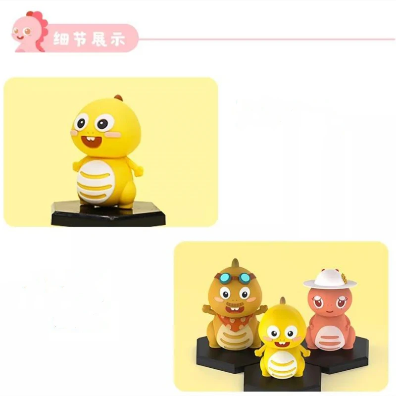 VIPKID Дино семья ПВХ динозавр Мег и майка брелок плюшевые игрушки куклы детские для