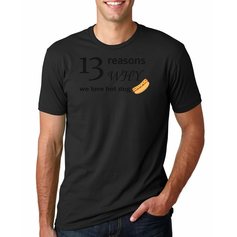 

13 Reasons Why Men T Shirt Summer Style Hot TV 13 Reasons Hi,It's Hannah T-shirts Thirteen Reasons Mens Tops Tee OT-566