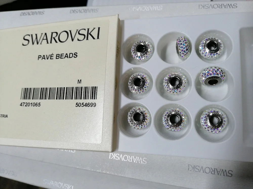 1 шт.) Кристалл от Swarovski 81101 тонкий Becharmed& Pave бисер Подходит для брендовых браслетов и ювелирных изделий