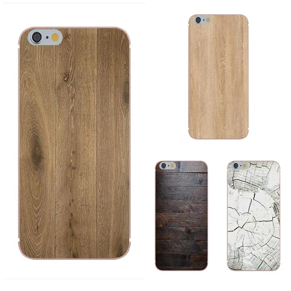 

For iPhone X 4S 5S 5C SE 6S 7 8 Plus Galaxy Note 5 6 8 S9+ Grand Core Prime Alpha TPU Mobile Phone Case Cover Texture Wood