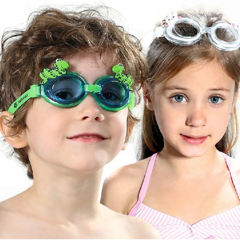 2014 New Summer Branded Cartoon Kids Goggles Boy And Girl Swimming