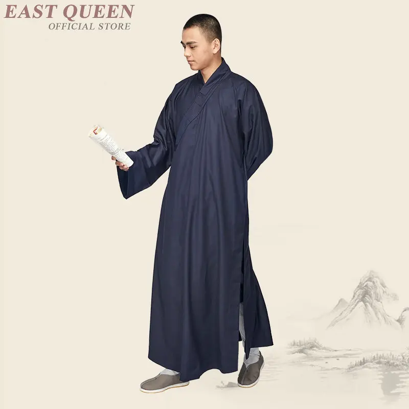 Buddhist monk robes men traditional Buddhist Shaolin uniform clothing Chinese Shaolin monk robes DD391 F