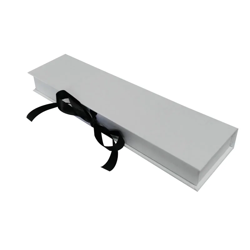 White Long Necklace Packaging Box 22.2*5.6*2.5CM wholesale 20pcs/lot Free Shipping Rectangle for Pendant Ribbon Paper | Украшения и
