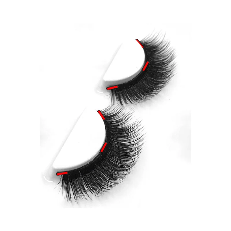 4 шт. три накладных магнитных ресницы CT. make up 3D ультратонкий макияж
