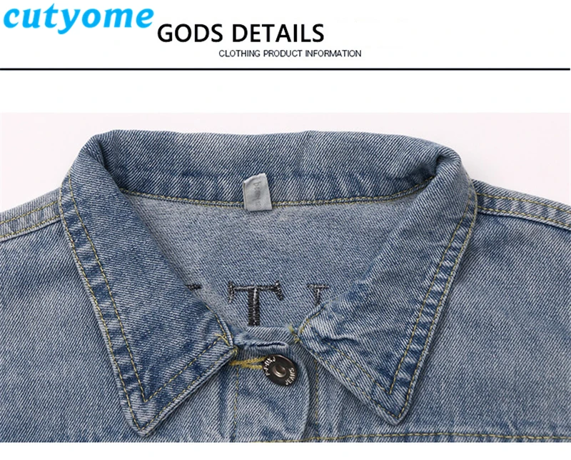 teenage girls ruffles denim jacket8