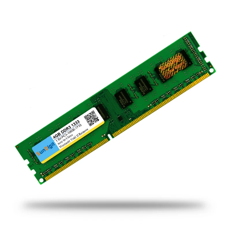 Высококачественная память SunDigit Ram DDR3 1333 МГц 8 ГБ 4 ГБ 2 ГБ для рабочего стола Memoria 1,5 в PC3-10600 4 Гб Совместимость с DDR 3 1066 МГц