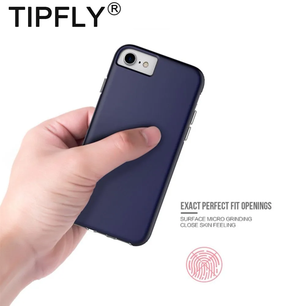 TIPFLY Plating Transparent Bumper Button Phone Fitted Case For Apple iPhone 6 6s 7 8 plus Capa Coque Fundas TPU PC Back Cover |
