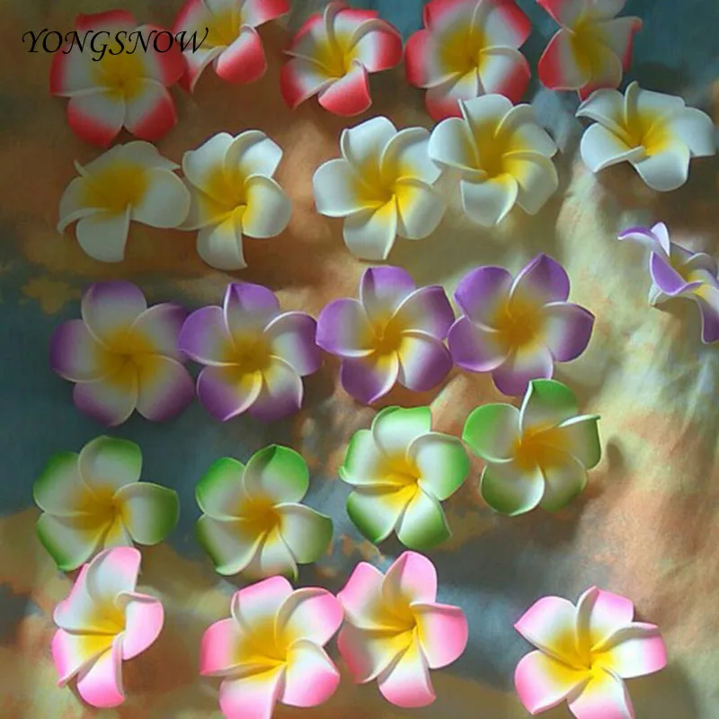 20x Plumeria Pe-schaum Frangipani Künstlichen Blumen Kopfschmuck Wand Dekoration