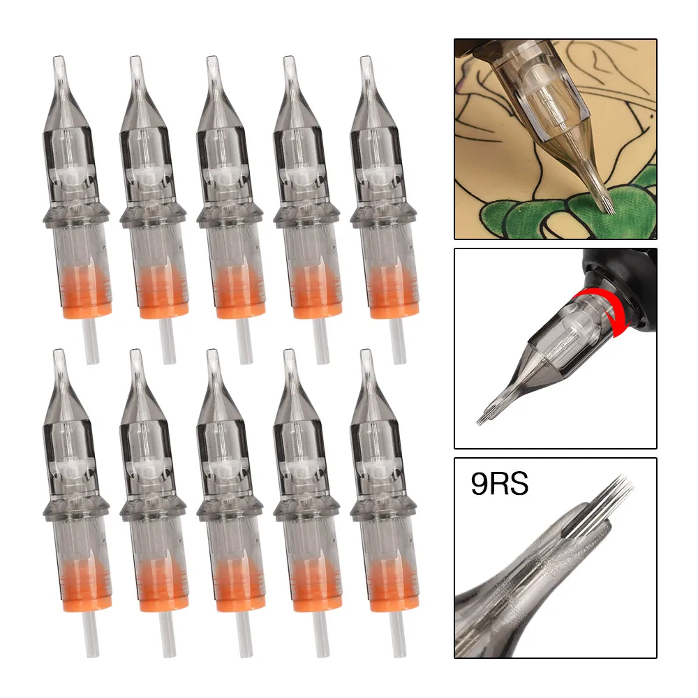 10 шт одноразовые полуперманентный макияж татуировки Вышивка Иглы татуировки картридж иглы 3RS/5RS/7RS/9RS/11RS горячая распродажа