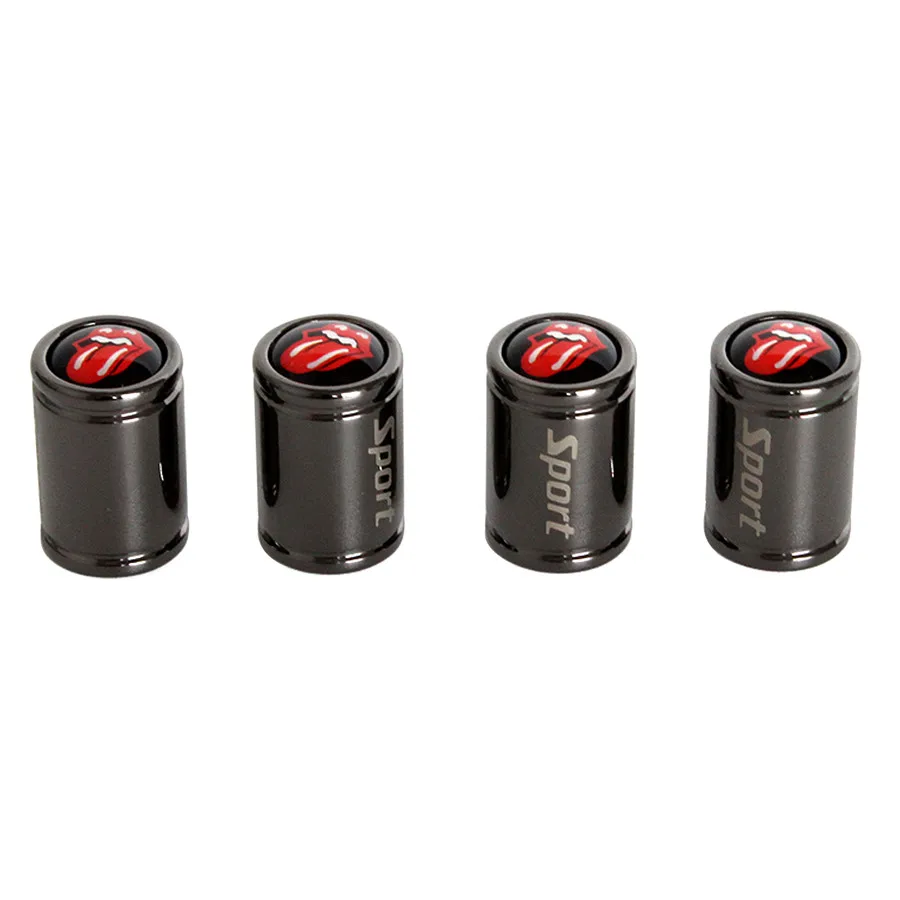Авто украшение для Honda, Peugeot 206 Ford Toyota Mercedes Range Rover Volkswagen Sport колпачки клапанов колеса воздушные крышки обода наклейки - Цвет: Серебристый