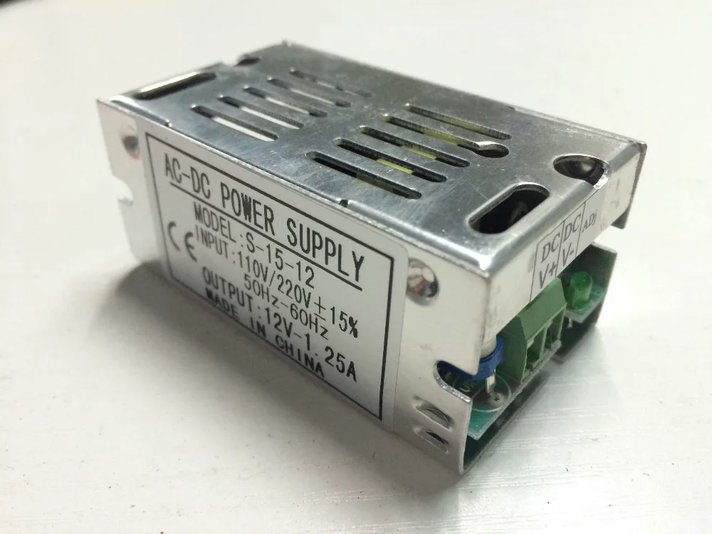 

12V 1A 12W 90V-260V Lighting Transformer, Aluminum Shell LED driver Power Supply Adapter for LED strip 3528 5050 Lights