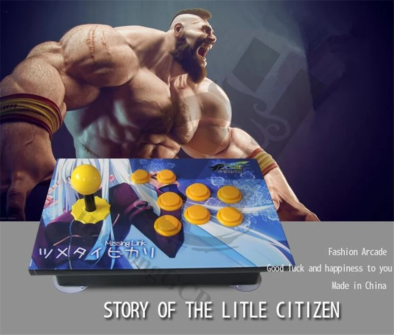

HaoLongGCP Arcade stick USB rocker arcade joystick KOF Street Fighter PC computer fighting arcade game handle controller