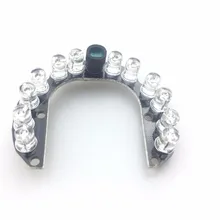 CCTV 12 шт. FY-12 светодиодов 5 мм Инфракрасный ИК 90 градусов лампы доска 850nm для DIY CCTV Взрывозащищенная камера