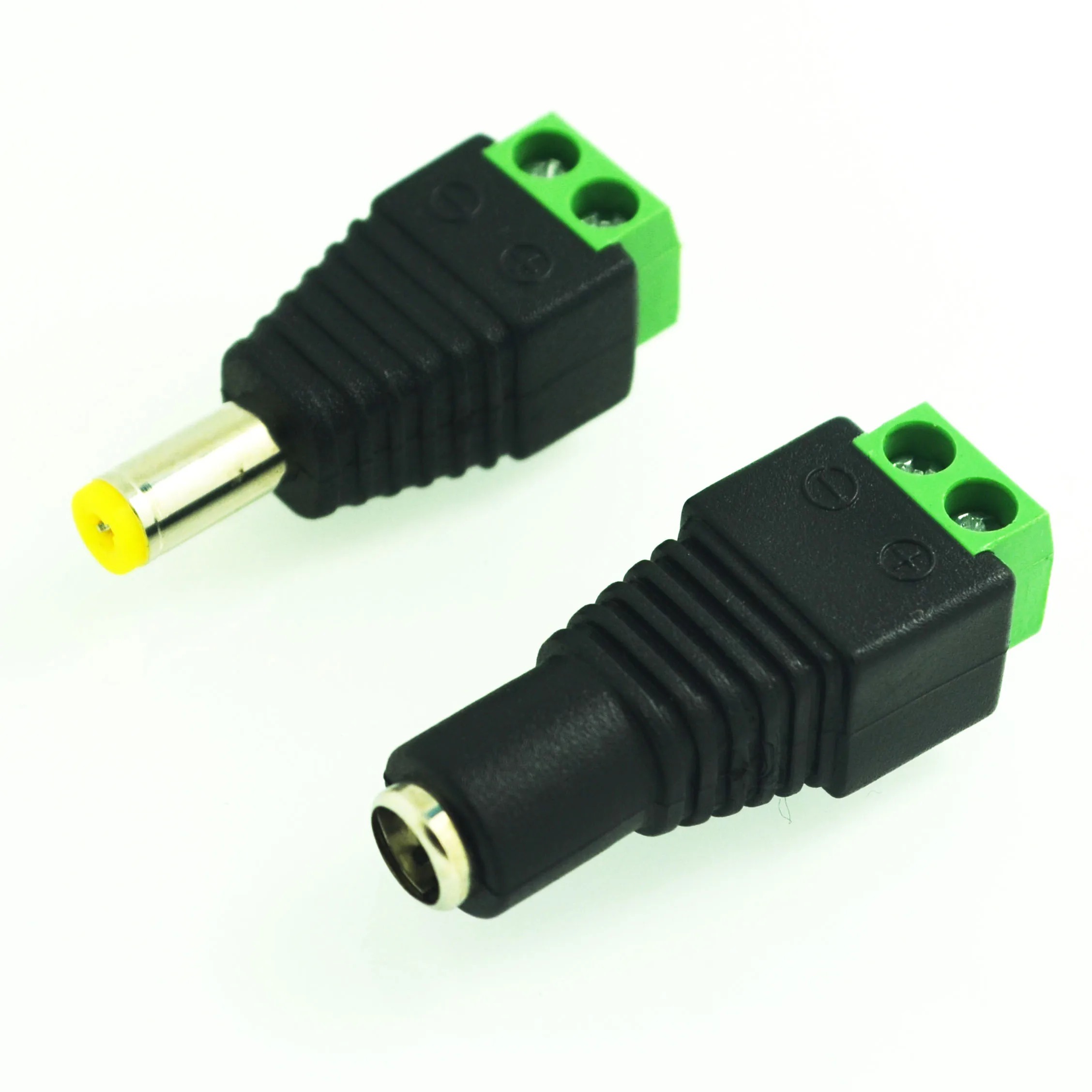 1 Pair Male + Female High Quality 2.1mm x 5.5mm for DC Power Jack Adapter Connector Plug For