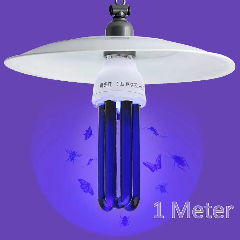 E27 15/20 Вт, 30 Вт, 40 Вт УФ ультрафиолетовые люминесцентные черный светильник CFL широко используется Тип U светильник Лампа 220V