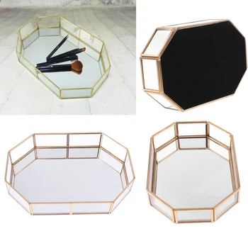 

Geometric Jewelry Box Makeup Organizer Terrarium Plant Succulent Planter