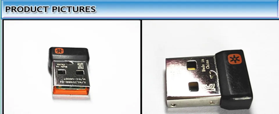 Logitech latest Version Genuine Tiny Unifying General Receiver Dongle Connect up to Six Devices for Logitech mouse mice keyboard mice computer