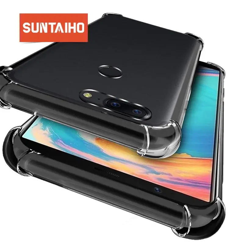 

Suntaiho For Oneplus 7 pro Case Oneplus 6 Transparent phone Case Anti-knock Case For Oneplus 5 6T Soft Silicone Phone Back Cover