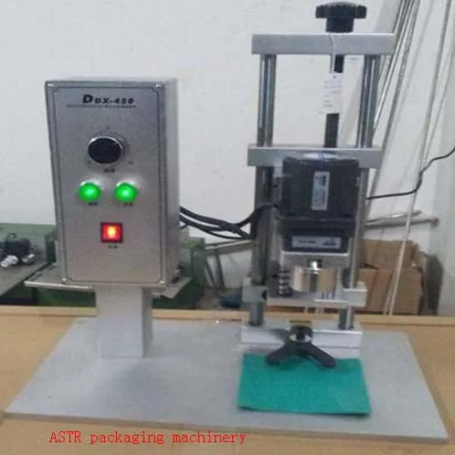 

Food bottles automatic Electric desktop Capper beverage / liquor bottle locking machine capping machine packaging equipment