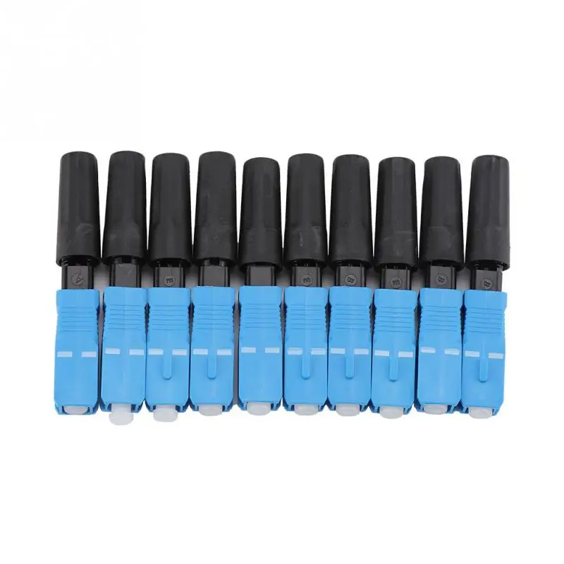 100PCS SC Fiber Fast Connector UPC Single-mode Optic Fiber Connector SC UPC Quick Connector FTTH Fiber