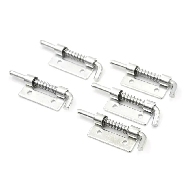 5pcs Lot Spring Loaded Metal Security Barrel Bolt Latch Silver Tone 5pcs Lot Spring Loaded Metal Security Barrel Bolt Latch Silver Tone Latches Door Cabinet