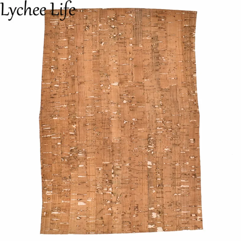 Lychee Life мягкая пробковая кожаная ткань PU 29x21 см Настенная кирпичная печатная Ткань