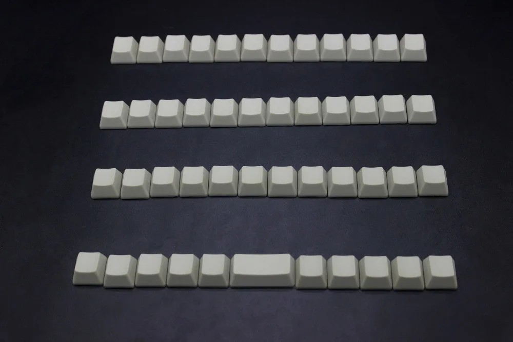 

White Black Red Gray Green Yellow Purple Blue Pink Blank Thick PBT OEM Profile Planck Keyset Can Customize Legend