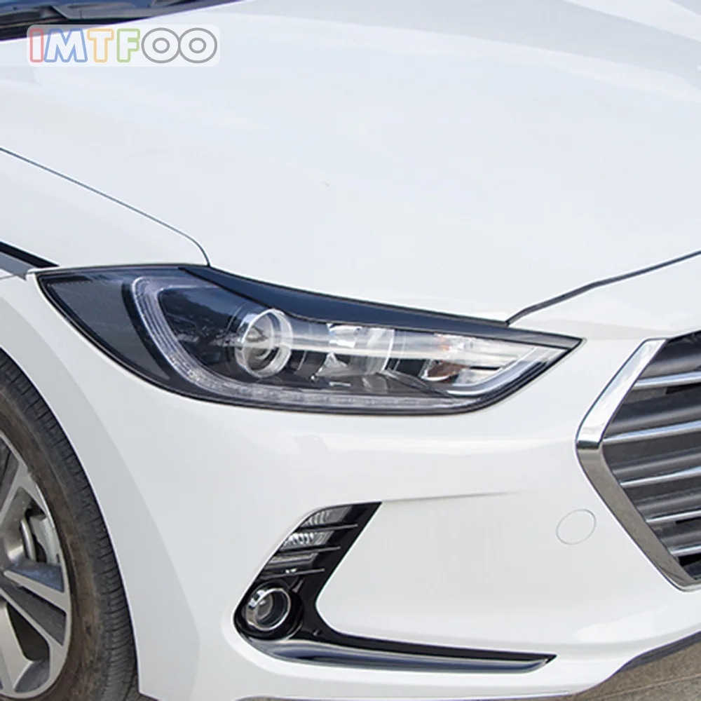 ABS хромированные фары для бровей Веки накладка корпус литье 2016 2017 2018 HYUNDAI ELANTRA AVANTE