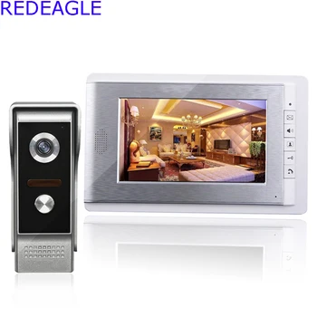

Home 7 Inch Color LCD Video Door Phone Intercom System with Night Vision Doorbell Camera + 4M Cable Free Shipping