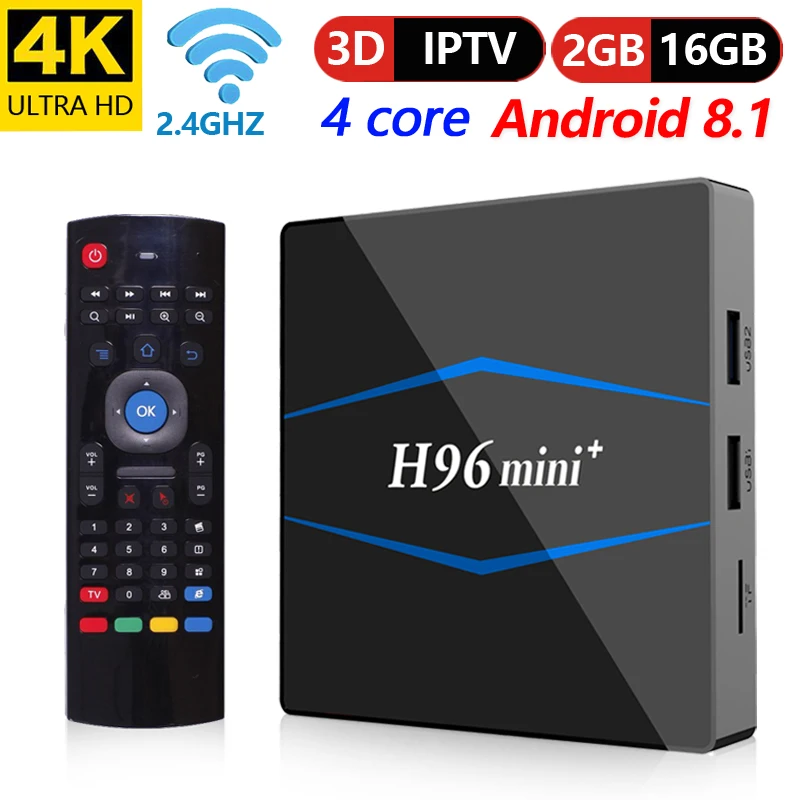 

Android 8.1 Box TV RAM 2 gb 16 gb ROM Rockchip RK3229 Quad Core WIFI H.265 4 k Google Play netflix Set Top Box Media Player