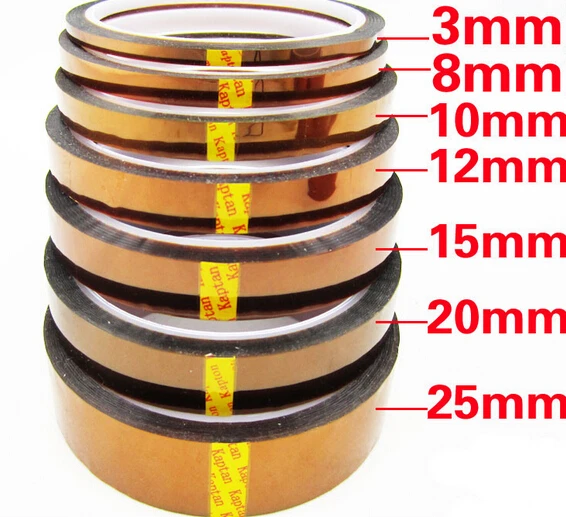 33 м 100 футов клейкая лента Золото высокая температура термостойкая полиимидная лента для электронной промышленности BGA кран высокое качество