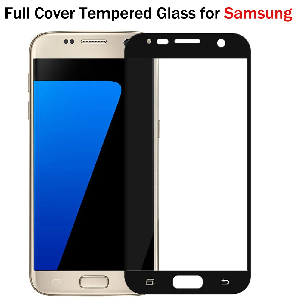 

2.5D Full Cover Protective Glass For Samsung Galaxy S3 S4 Note3 Note4 Note5 Screen Protector Tempered Glass For Samsung S5 S6 S7