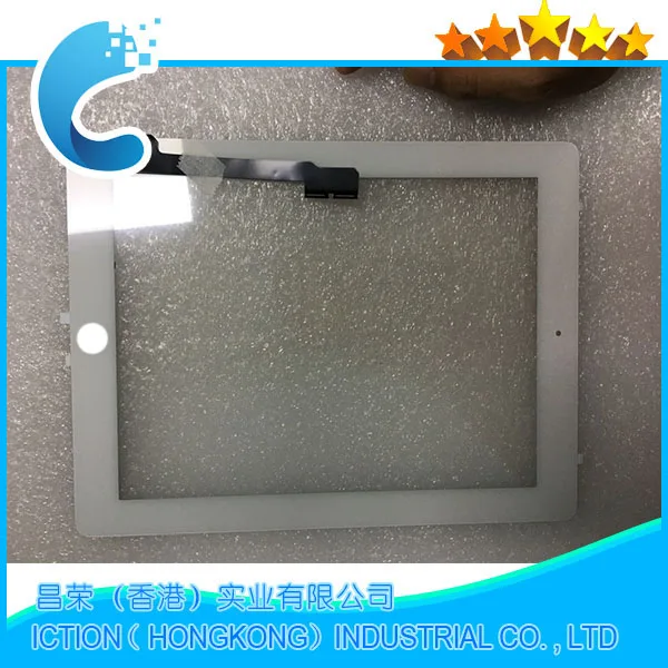 20pcs/lot Touch Screen Glass Digitizer Assembly For Ipad 3 4 With Home