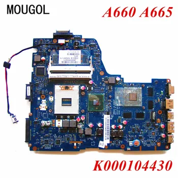 

Mougol A+ Quality mainboard For Toshiba A660 A665 Laptop motherboard K000104430 HM55 NWQAA LA-6062P 100% Tested