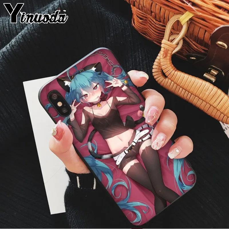 Sexy cartoon the anime kawaii Girl Cat