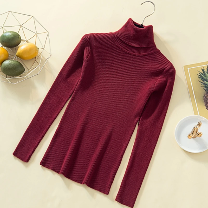 

Women Sweater Korean Fashion Pullovers Knit Sweater Women Womens Sweaters 2019 Winter Autumn Women Cashmere Turtleneck Sweaters