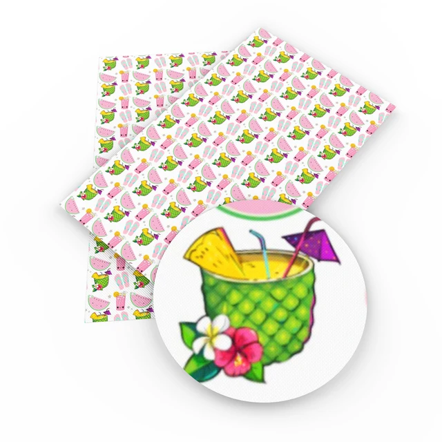 Pineapple hair bow pineapple fabric bow