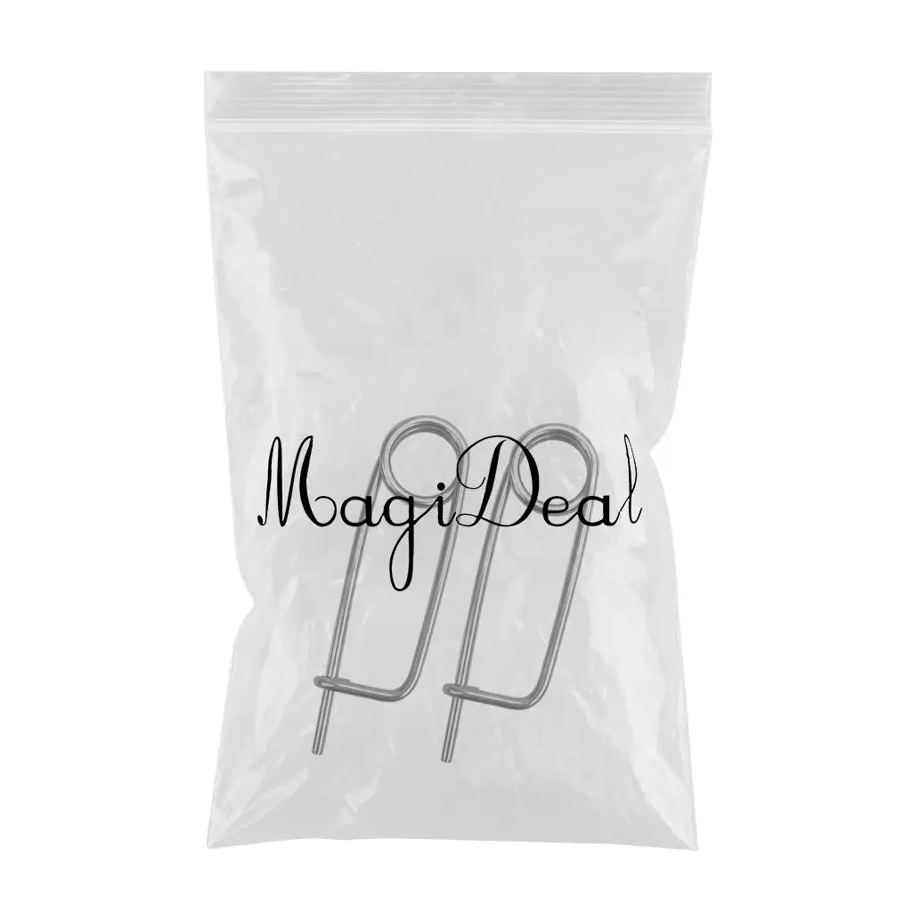 2pcs/Pack Stainless Steel Safety Pin Clip Heavy Hooks for Scuba Diving Kayak Boating Fishing Drifting Accessories