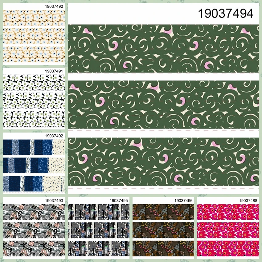 

New 50 yards lively pattern ribbon flowers printed grosgrain ribbon 19037488